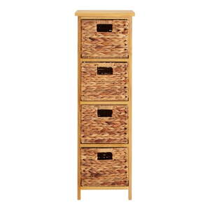 Visoka komoda od masivne paulovnije u prirodnoj boji 32x100 cm – Premier Housewares