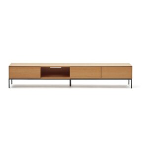 TV stol u dekoru hrasta u prirodnoj boji 195x35 cm Vedrana – Kave Home