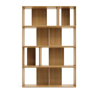 Modularni sustav polica 6 kom u dekoru hrasta u prirodnoj boji 101x152 cm Litto – Kave Home