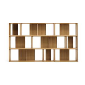 Modularni sustav polica 9 kom u dekoru hrasta u prirodnoj boji 202x114 cm Litto – Kave Home