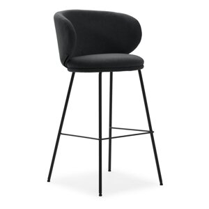 Tamno sive barske stolice u setu 2 kom (visine sjedala 65 cm) Rush – Marckeric