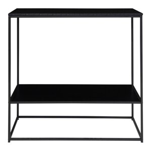 Crni pomoćni stol s crnom pločom stola 80x36 cm Vita – House Nordic