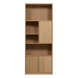 Modularna biblioteka u dekoru hrasta u prirodnoj boji 77x199 cm Modulair – vtwonen