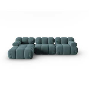 Petrolej zelena baršunasta sofa 285 cm Bellis – Micadoni Home