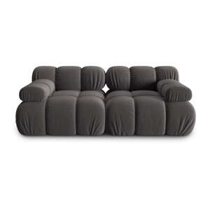 Tamno siva baršunasta sofa 188 cm Bellis – Micadoni Home