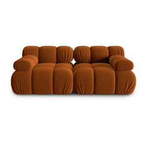 Narančasta baršunasta sofa 188 cm Bellis – Micadoni Home