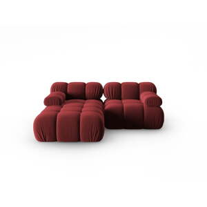 Crvena baršunasta sofa 191 cm Bellis – Micadoni Home
