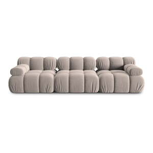Svjetlo smeđa baršunasti sofa 282 cm Bellis – Micadoni