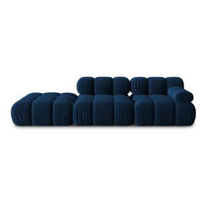 Plava baršunasta sofa 282 cm Bellis – Micadoni Home