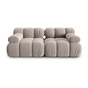 Svjetlo smeđa baršunasti sofa 188 cm Bellis – Micadoni