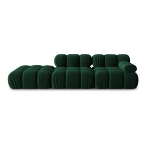 Zelena baršunasta sofa 282 cm Bellis – Micadoni Home