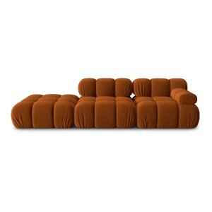 Narančasta baršunasta sofa 282 cm Bellis – Micadoni Home