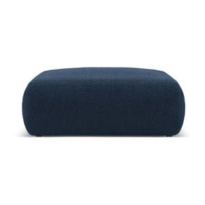 Tamno plavi tabure od bouclé tkanine Molino – Micadoni Home