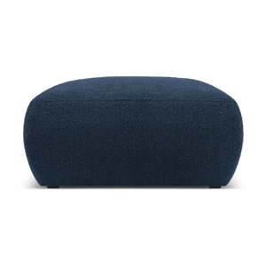 Tamno plavi tabure od bouclé tkanine Molino – Micadoni Home