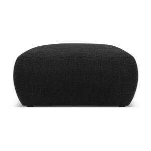 Crni tabure od bouclé tkanine Molino – Micadoni Home