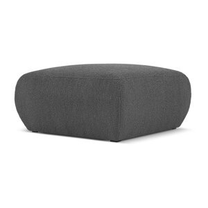 Tamno sivi tabure od bouclé tkanine Molino – Micadoni Home