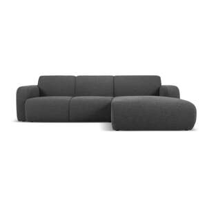 Tamno siva kutna garnitura od bouclé tkanine (s desnim kutom) Molino – Micadoni Home