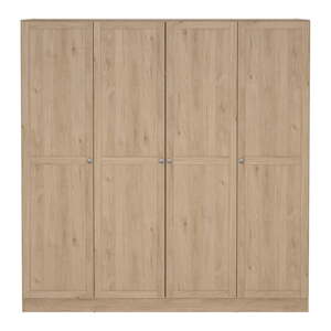 Ormar u dekoru hrasta u prirodnoj boji 195,5x200 cm Billund – Tvilum