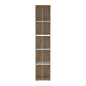 Bijela/u prirodnoj boji biblioteka u dekoru hrasta 41x205 cm Sign – Tvilum