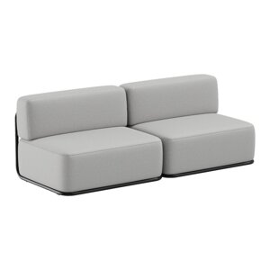 Svijetlo sivi vrtni modularni kauč 204 cm Straw – Sit Sit
