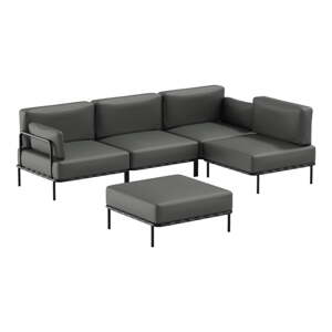 Tamno sivi vrtni modularni kauč 234 cm Salve – Sit Sit