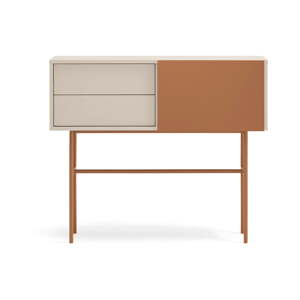 Ciglasti/bež pomoćni stol 35x110 cm Nube – Teulat