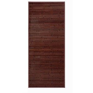 Tamno smeđi tepih od bambusa 75x175 cm – Casa Selección