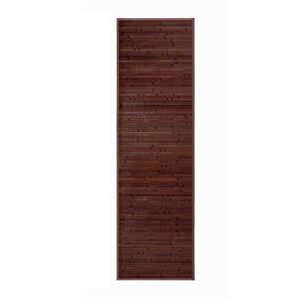 Tamno smeđi tepih od bambusa 60x200 cm – Casa Selección