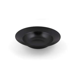 Crni dubok tanjur od kamenine ø 26 cm – Hermia