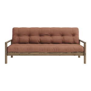 Narančasta/smeđa sklopiva sofa 205 cm Knob – Karup Design