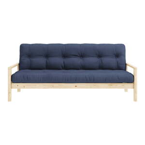 Tamno plava sklopiva sofa 205 cm Knob – Karup Design