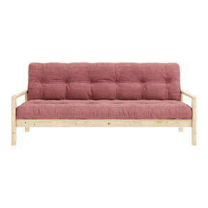 Ružičasta sklopiva sofa 205 cm Knob – Karup Design