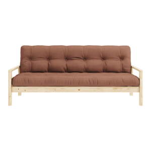 Narančasta/smeđa sklopiva sofa 205 cm Knob – Karup Design
