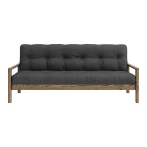 Tamno siva sklopiva sofa 205 cm Knob – Karup Design