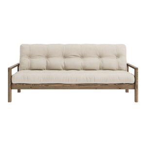 Bež sklopiva sofa 205 cm Knob – Karup Design