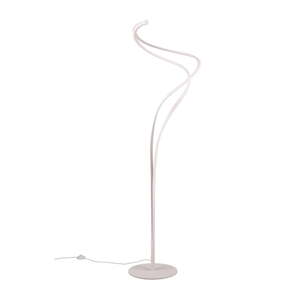 Bijela LED stojeća svjetiljka s metalnim sjenilom (visina 160 cm) Nala – Trio Select