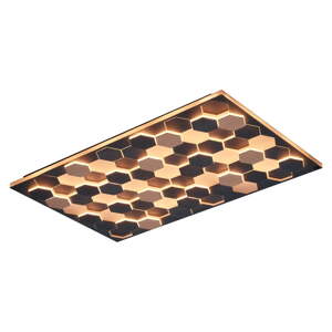 Crna LED stropna svjetiljka s metalnim sjenilom 70x115 cm Cifavo – CINQUE