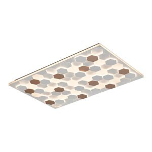 Bijela LED stropna svjetiljka s metalnim sjenilom 70x115 cm Cifavo – CINQUE