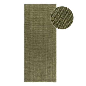 Kaki zelena staza jutena 80x200 cm Bouclé – Hanse Home