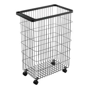 Crna metalna košara za rublje 55 l Tower – YAMAZAKI
