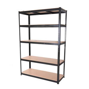 Crni metalni regal za radionicu 120x180 cm – Rojaplast