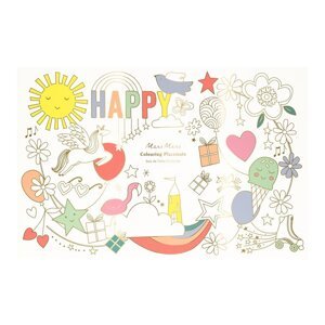 Papirnati podmetač 8 kom 28x42.5 cm Happy Icons – Meri Meri
