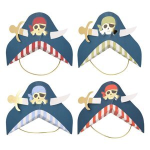 Papirnati šeširići u setu 8 kom Pirate – Meri Meri