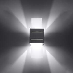 Siva zidna lampa Carlo – Nice Lamps