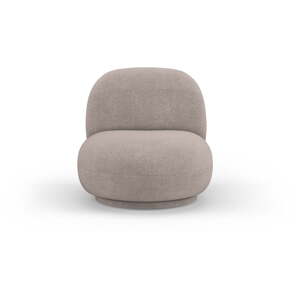 Bež fotelja od bouclé tkanine Chuck – Micadoni Home