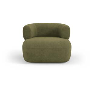 Zelena fotelja od bouclé tkanine Jenny – Micadoni Home