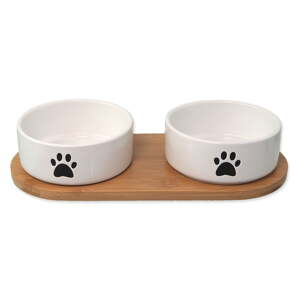 Keramički set posuda s postoljem za pse ø 13 cm Dog Fantasy – Plaček Pet Products