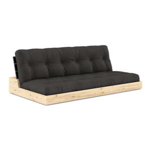 Tamno siva sklopiva sofa 196 cm Base – Karup Design