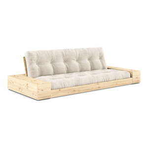 Bijela sklopiva sofa od samta 244 cm Base – Karup Design