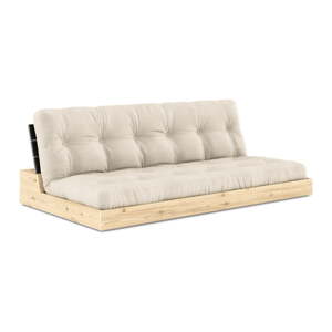 Siva/bež lanena sklopiva sofa 196 cm Base – Karup Design
